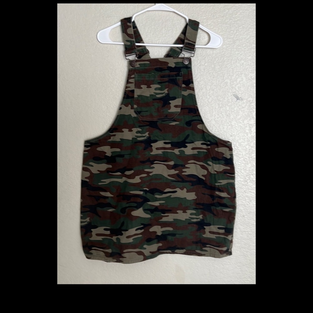 Forever 21 Army Overall Dress
